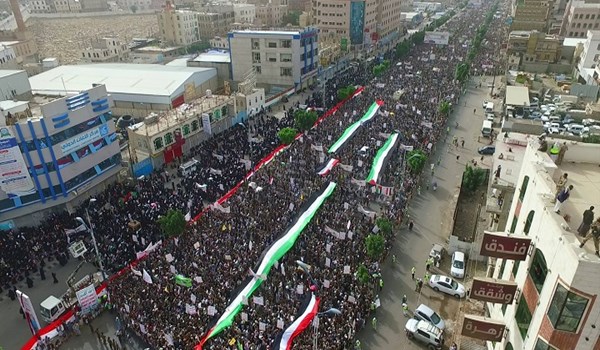 مسيرات مليونية في صنعاء والمحافظات اليمنية إحياء ليوم القدس العالمي 