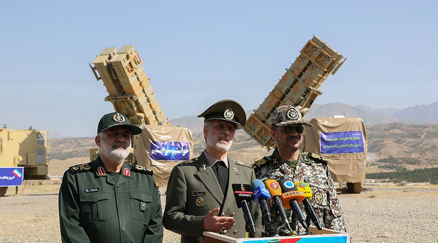 بالصور..إزاحة الستار عن منظومة دفاع جوي ايرانية جديدة