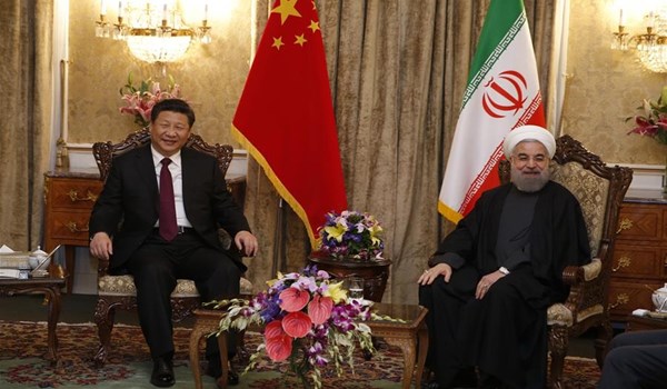 الرئيس الصيني: سنطور علاقاتنا مع ايران بشكل مطرد 