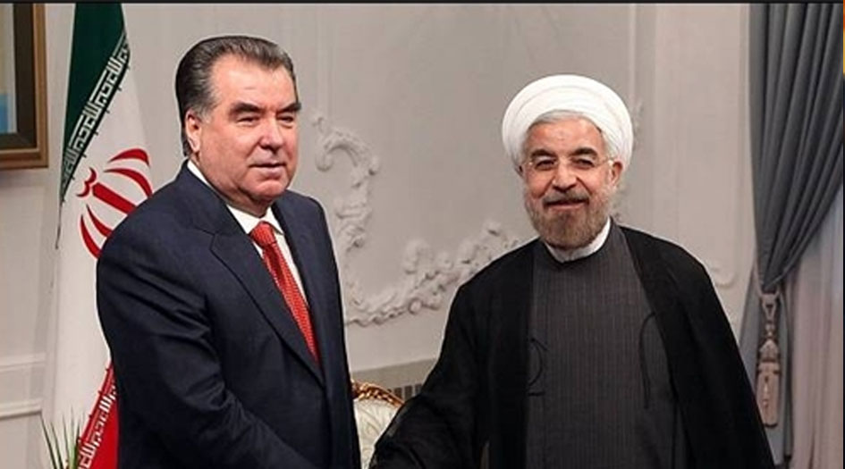 استقبال الرئيس روحاني من قبل نظيره الطاجيكي