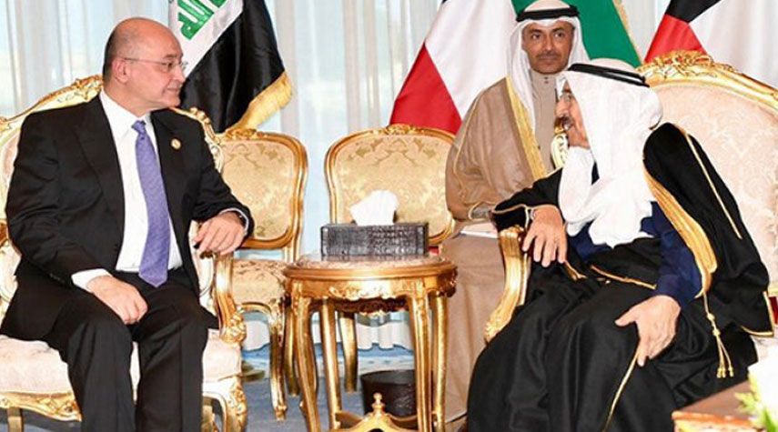 الرئيس العراقي يستقبل أمير دولة الكويت في بغداد
