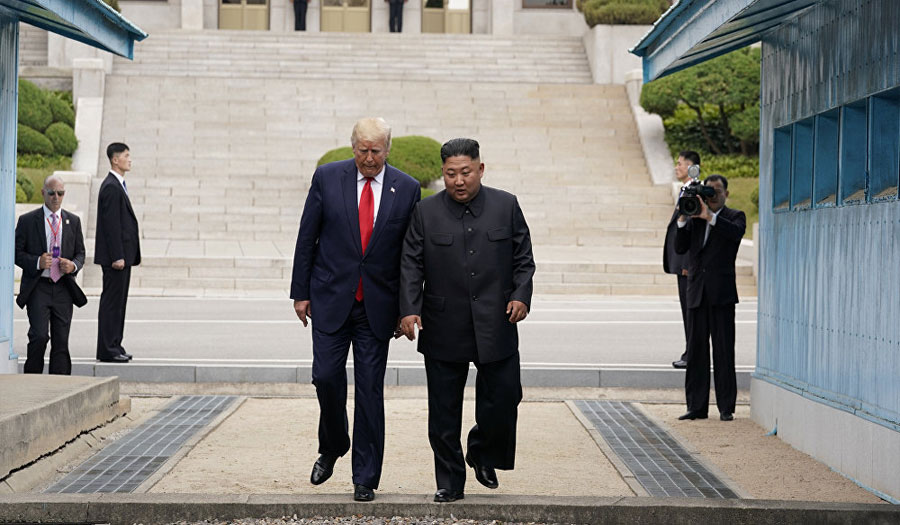 ترامب يلتقي بكيم في المنطقة منزوعة السلاح بين الكوريتين