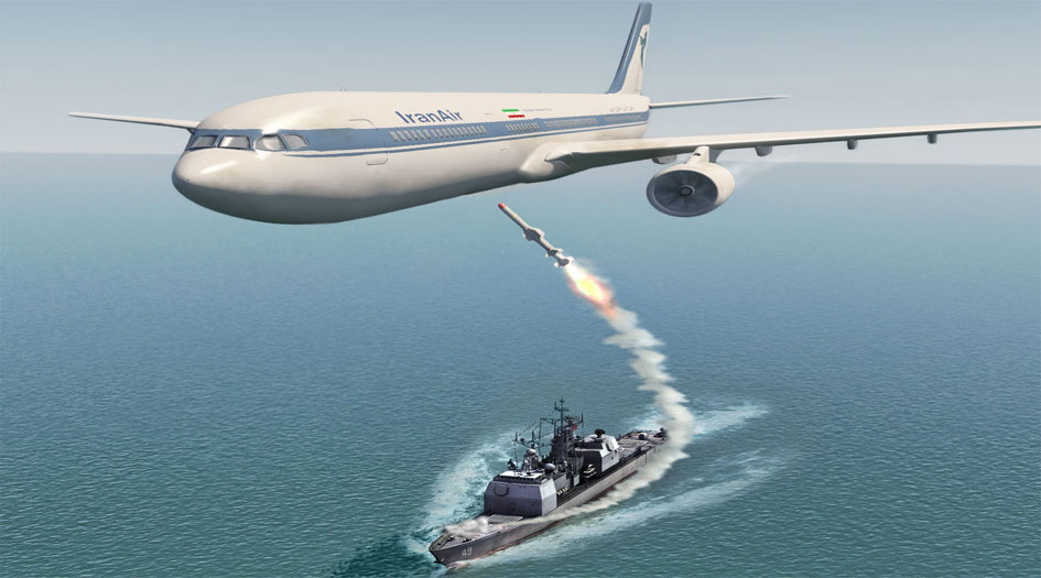 بالصور ...مراسم تخليد ذكرى إسقاط طائرة الركاب الإيرانية من قبل الأمريكيين