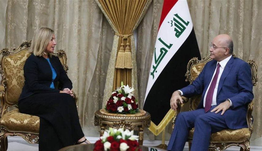 الرئيس العراقى يدعو للعمل المشترك مع الاتحاد الأوروبي