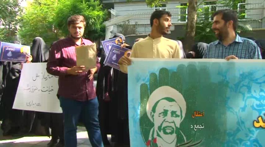 بالصور ...تجمع طلابي في طهران تضامنا مع الشيخ زكزاكي