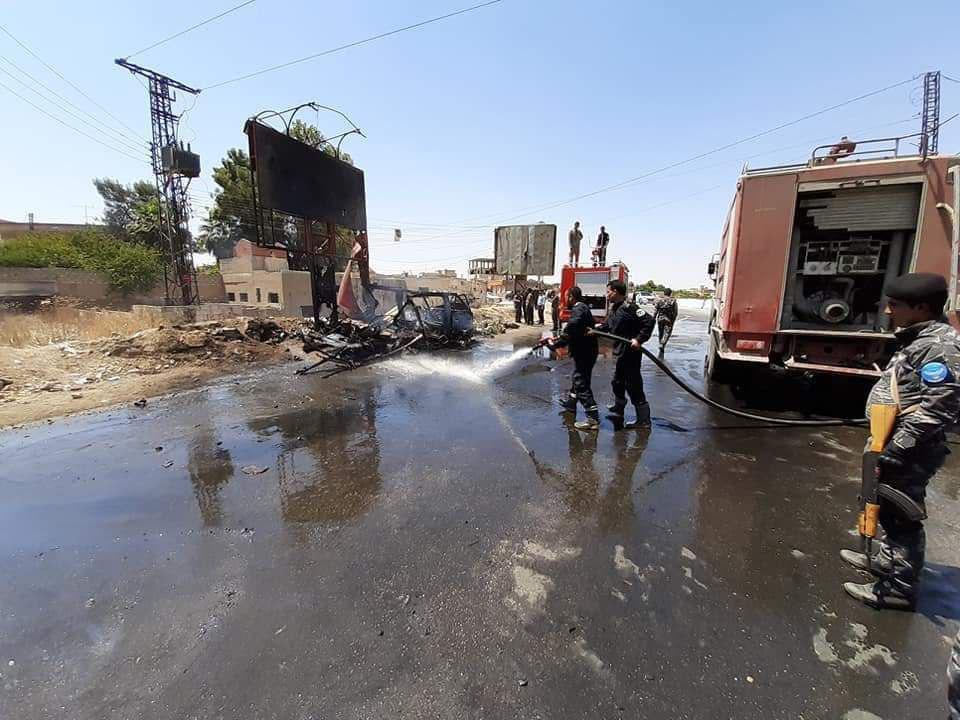 بالصور...تفجير إرهابي يستهدف المدنيين بمدينة الحسكة السورية
