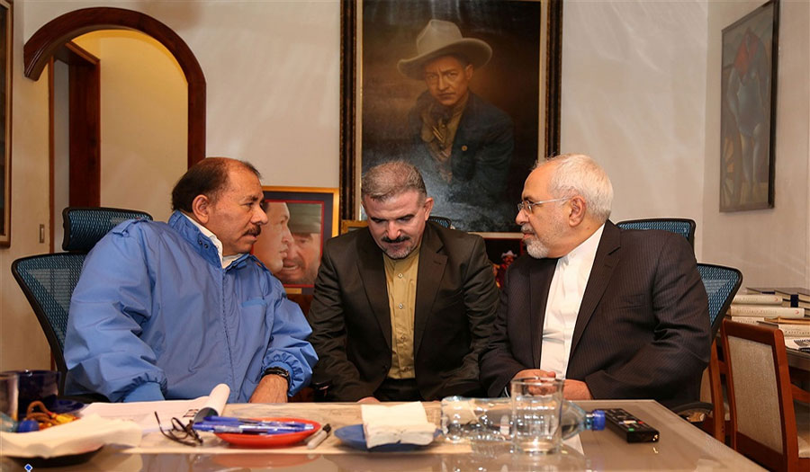 رئيس نيكاراغوا في لقائه مع ظريف: نرفض الحظر الأمريكي على إيران
