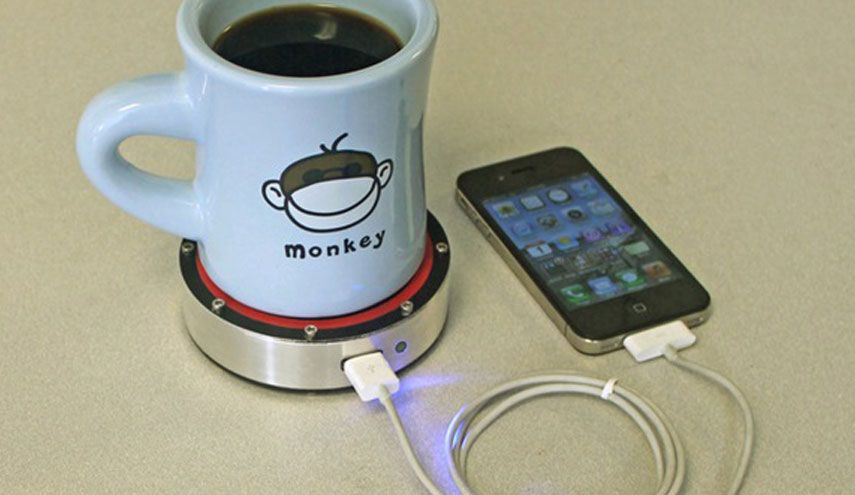 القهوة قد تشحن بطارية هاتفك!