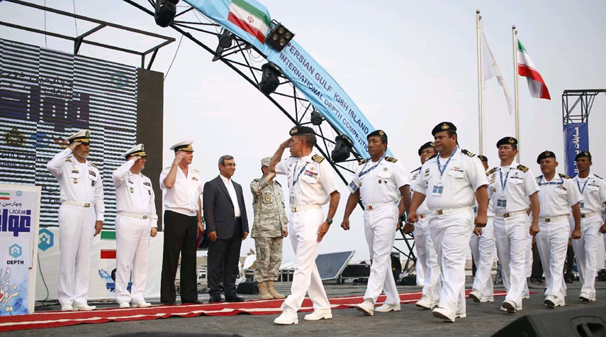 ايران تحتضن مسابقة الغوص ضمن الالعاب العسكرية الدولية