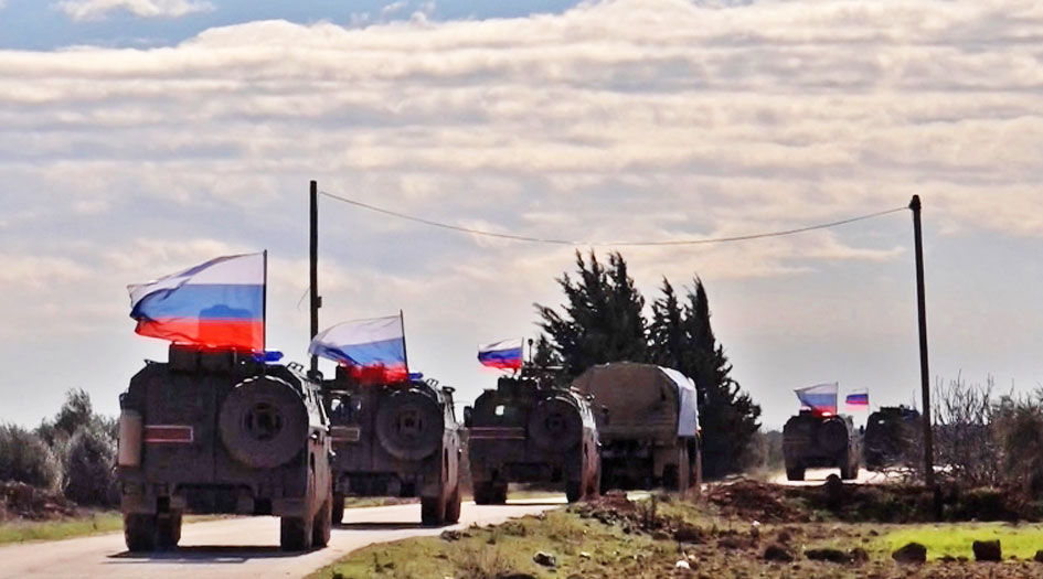 دورية روسية تركية في تل رفعت شمال سوريا