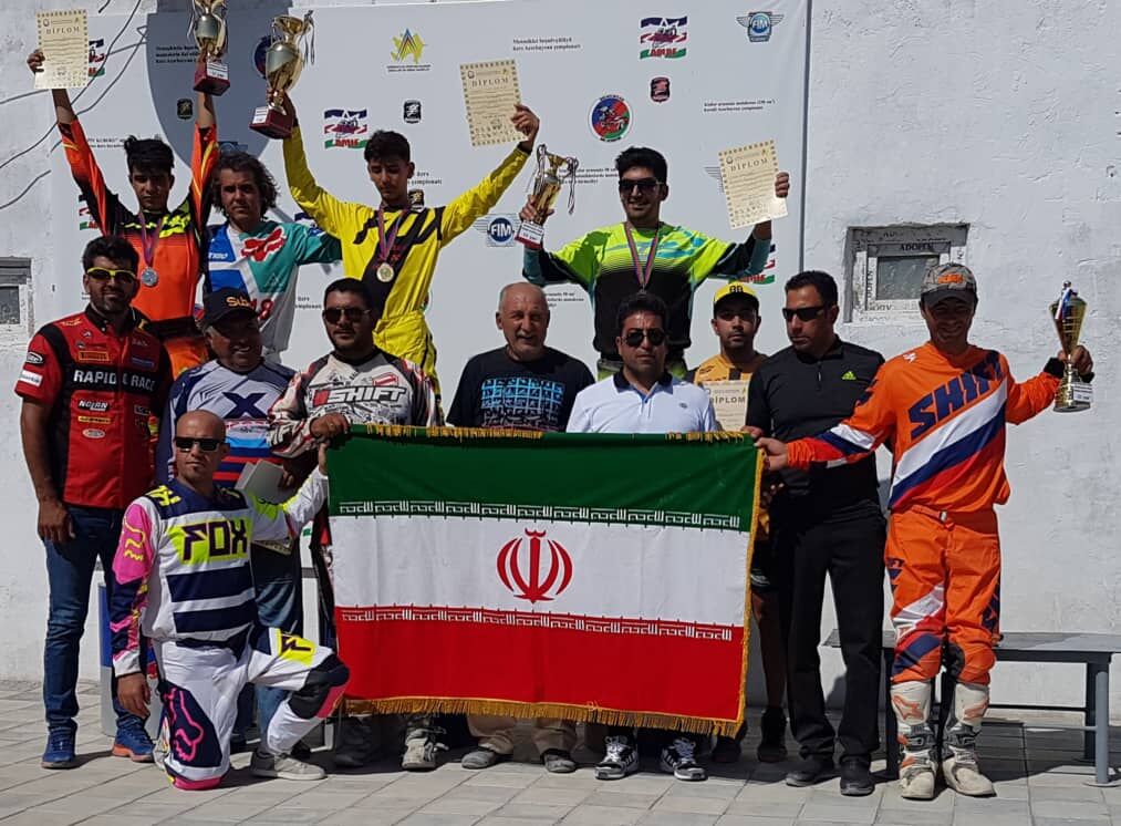 ايران تفوز ببطولة سباق الـ موتوكروس الرباعي في اذربيجان
