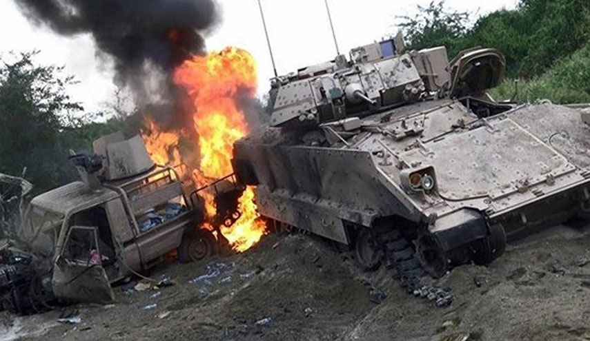 أنصار الله تعلن إعطاب دبابة سعودية بصاروخ موجه 