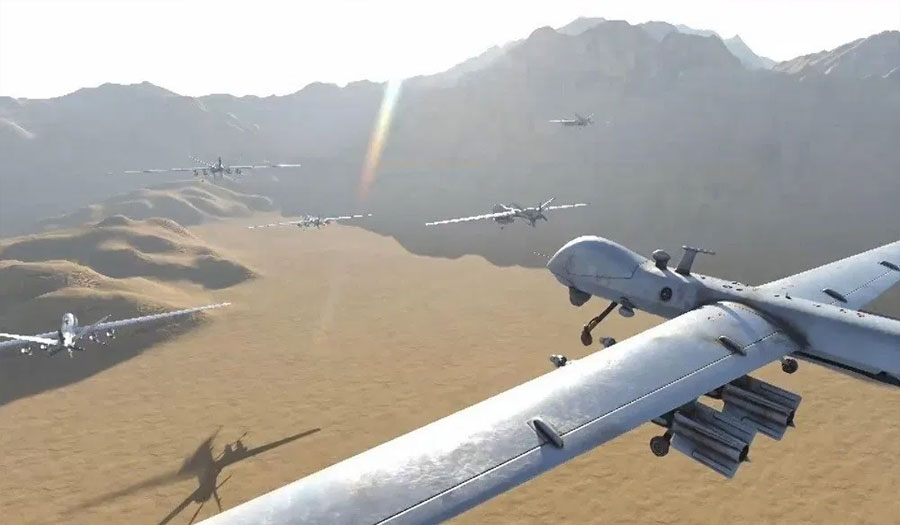 طائرات يمنية مسيرة تستهدف مواقع في عسير السعودية