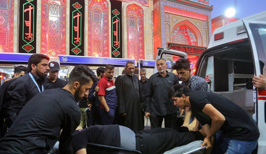 استشهاد زائر ايراني في حادثة التدافع في كربلاء 
