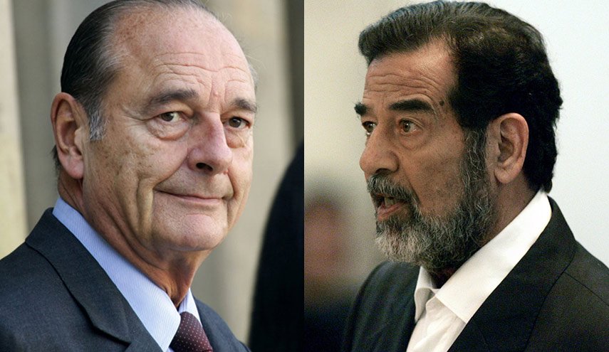عقب وفاته.. الكشف عن الرشاوى التي تلقاها جاك شيراك من صدام حسين
