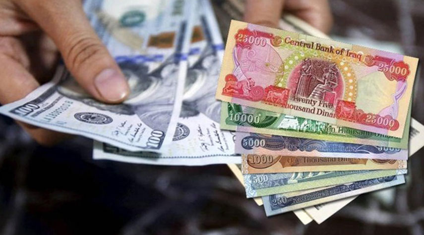 استقرار سعر الدولار مقابل الدينار العراقي