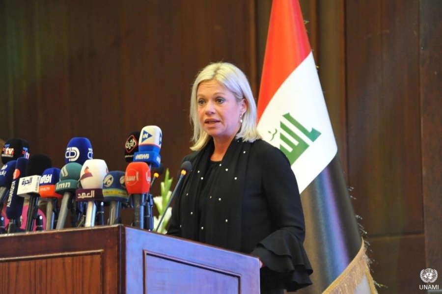 ممثلة الأمم المتحدة تدعو العراقيين لحفظ إنتصاراتهم على داعش