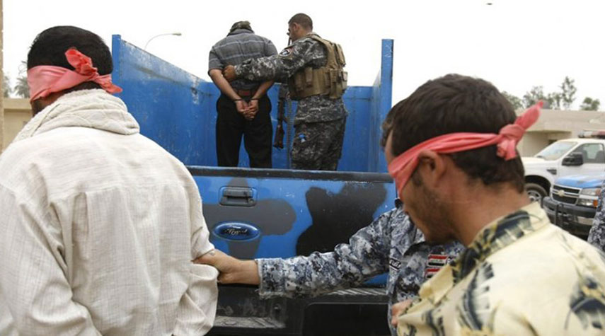 اعتقال افراد بصفوف المتظاهرين يحملون قناني حارقة في بغداد