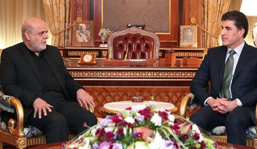 السفير الايراني في العراق وبارزاني يبحثان آخر التطورات الاقليمية
