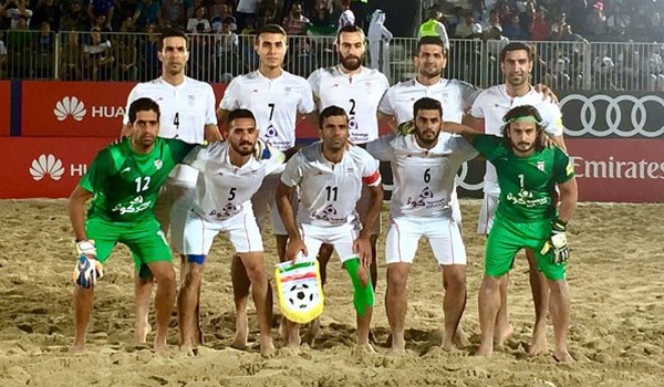 ايران بالمجموعة النارية في كأس القارات للشاطئية