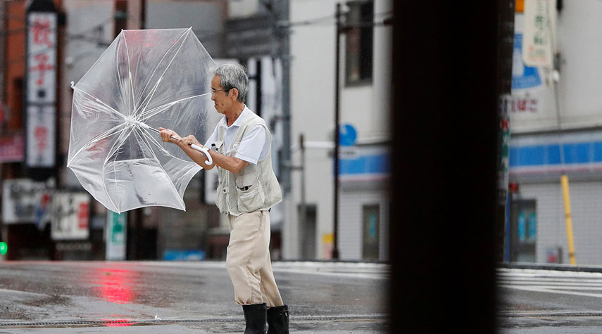 اليابان تجلي أكثر من 4 ملايين نسمة تحسباً لاعصار عنيف