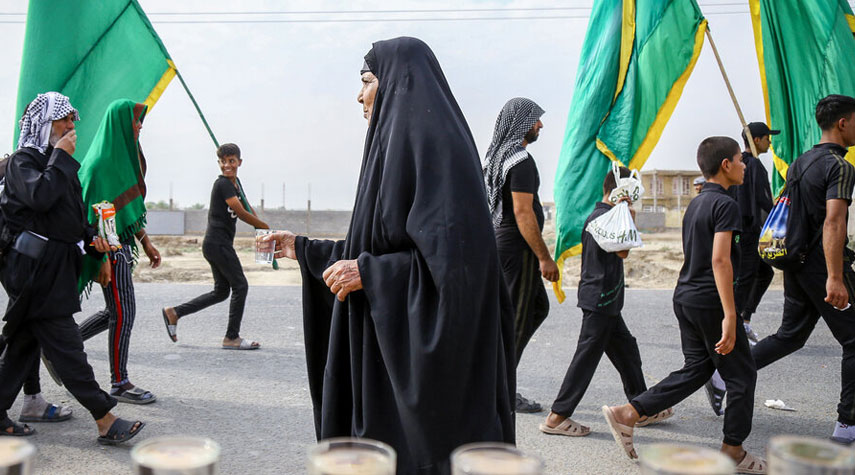 صور .. "مشايه" مسيرة الاربعين الحسيني في المدن الجنوبية للعراق