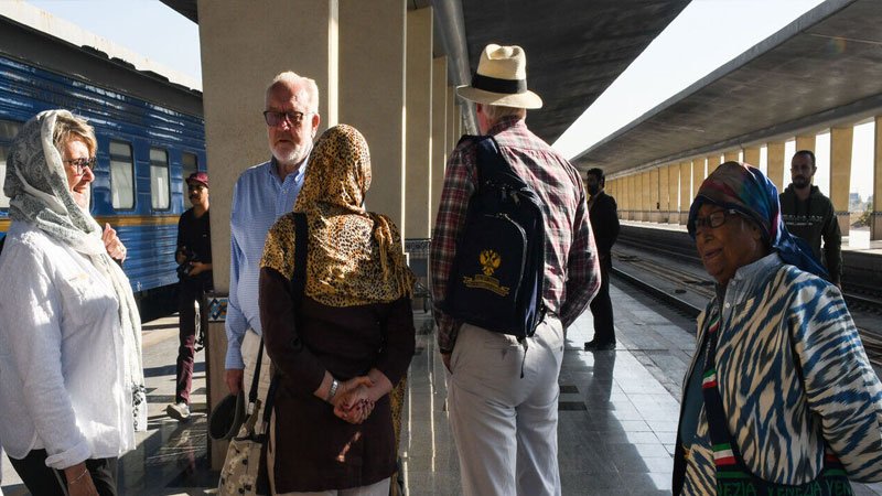 قطار النسر الذهبي الدولي يصل الى مدينة اصفهان