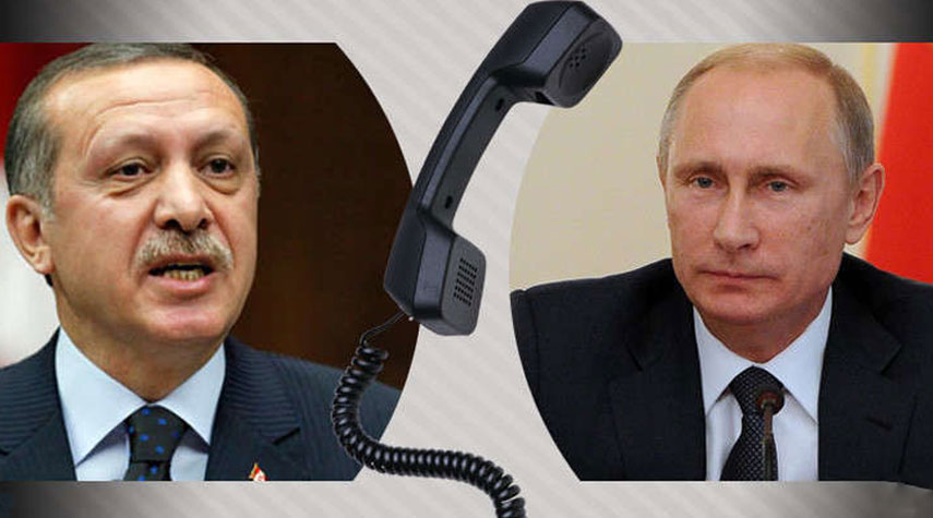 مكالمة هاتفية هامة بين بوتين وأردوغان.. اليكم التفاصيل