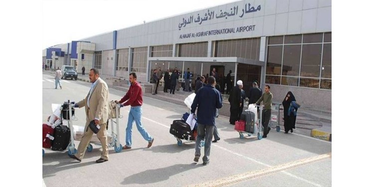 العراق... اكثر من 13 الف زائر تنقلوا من والى مطار النجف 