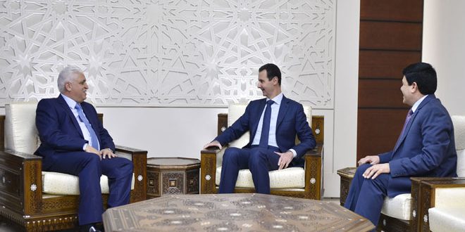 الفياض: ضبط الحدود ومكافحة الارهاب أهم ما بحثناه مع الرئيس الاسد