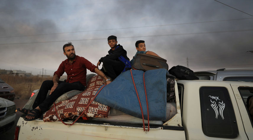 الأمم المتحدة: نزوح مئات المدنيين إلى العراق
