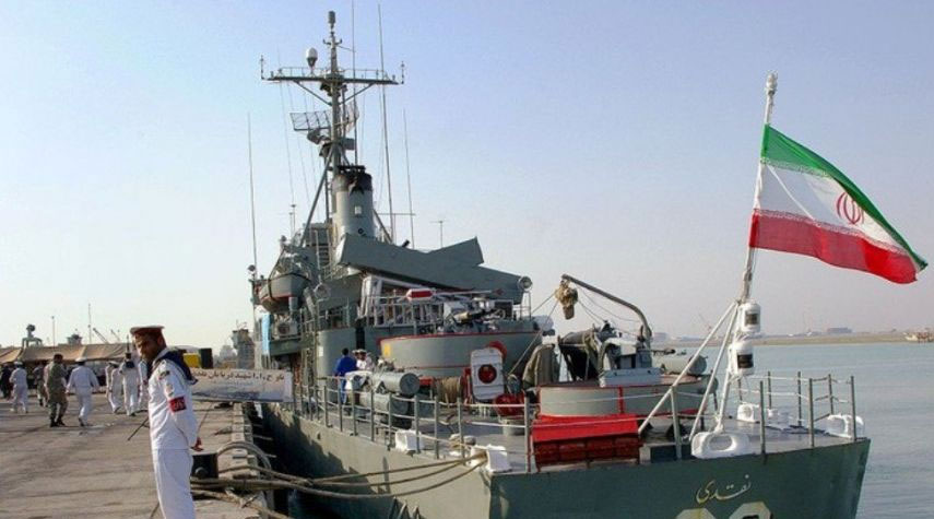 الدورية الـ 64 للقوة البحرية الإيرانية تبحر الى المياه الحرة