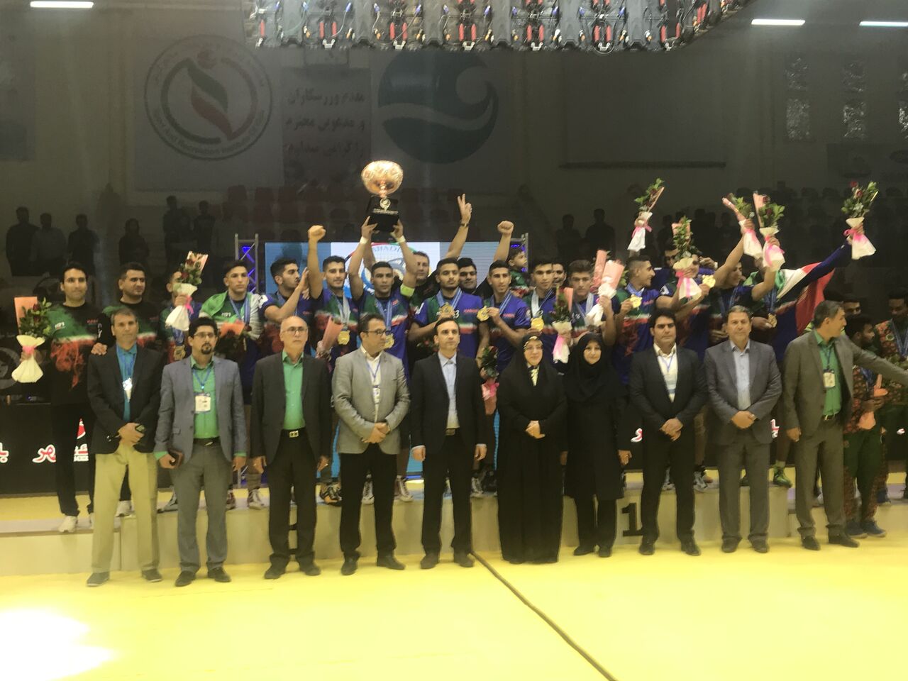 شباب ايران يتوج ببطولة العالم بمسابقة الكبادي