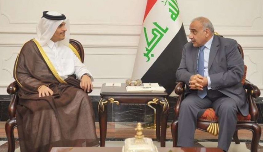 أمير قطر يجري اتصالا هاتفيا برئيس الوزراء العراقي 
