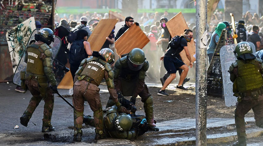 تجدد التظاهرات وأعمال العنف في تشيلي