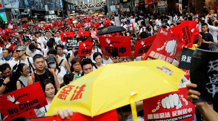 الرئيس الامريكي يدعم المتظاهرين في هونغ كونغ