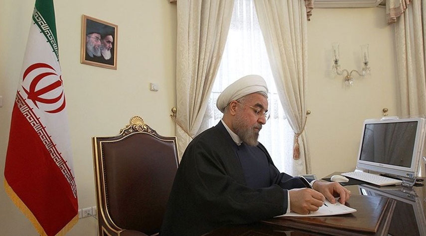 الرئيس روحاني يهنئ باليوم الوطني لجمهورية موريتانيا الإسلامية