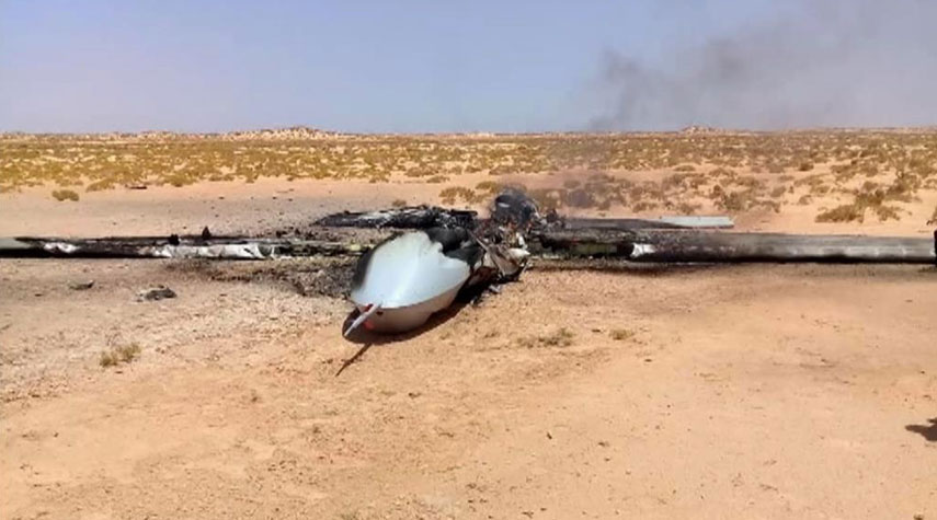 القوات اليمنية تسقط طائرة مسيرة سعودية في أجواء صعدة