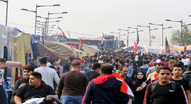 تظاهرات واسعة في محافظة ديالى بالعراق تنديدآ بجريمة اغتيال المهندس وسليماني 