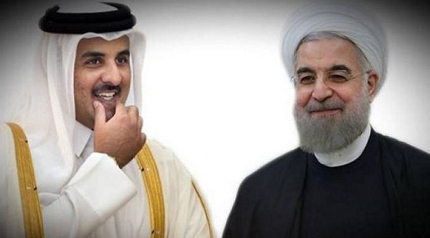 محادثات خاصة بين الرئيس الايراني وامير قطر في طهران