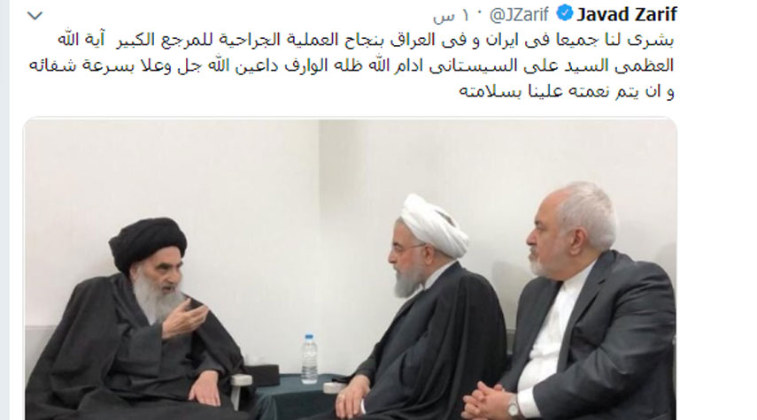 ظريف يغرد عن نبأ يبعث على بهجة الشعبين العراقي والايراني