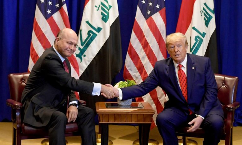 صالح يلتقي ترامب متجاهلا دماء القادة الشهداء واصوات العراقيين!