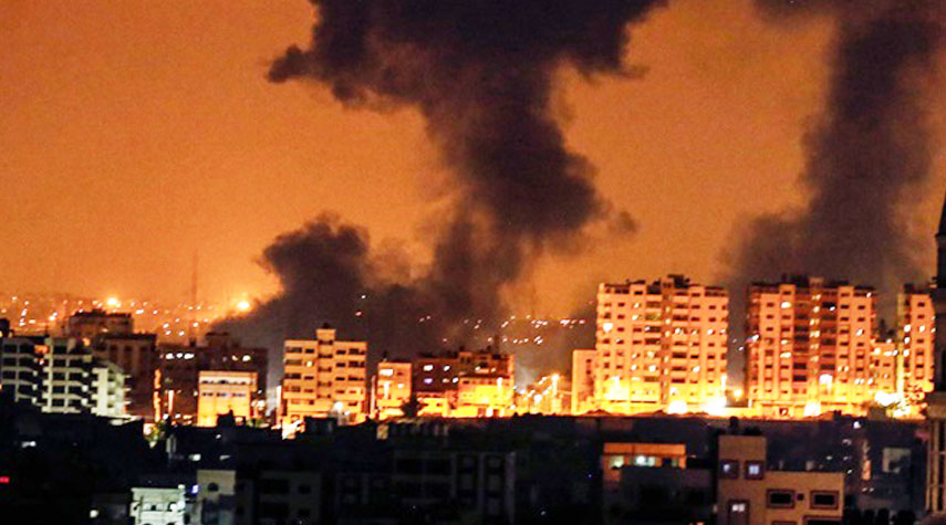 طائرات الاحتلال الصهيوني تقصف جنوب قطاع غزة 