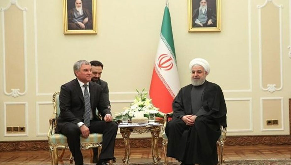 الرئيس روحاني... العلاقات الايرانية الروسية تنمو خلافا لرغبة امريكا