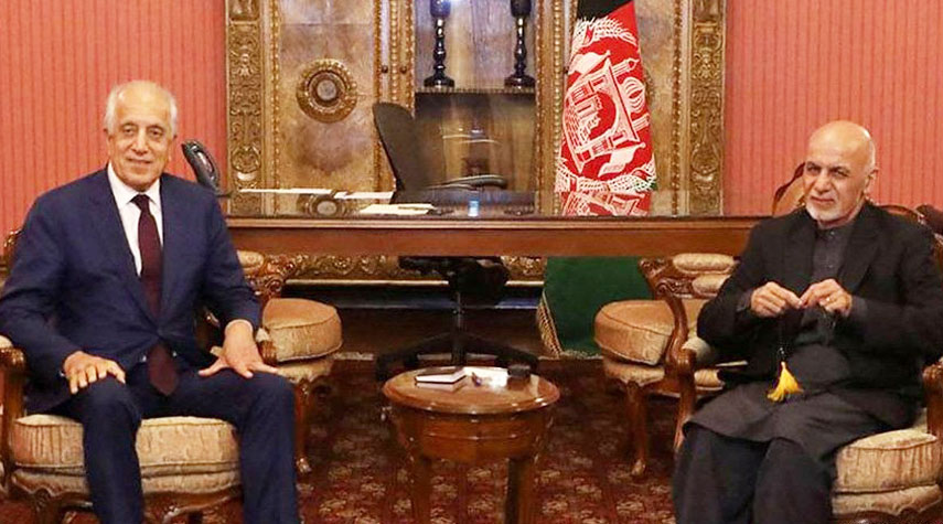 الرئيس الافغاني والمبعوث الأمريكي يبحث اتفاق طالبان مع الرئيس الأفغاني