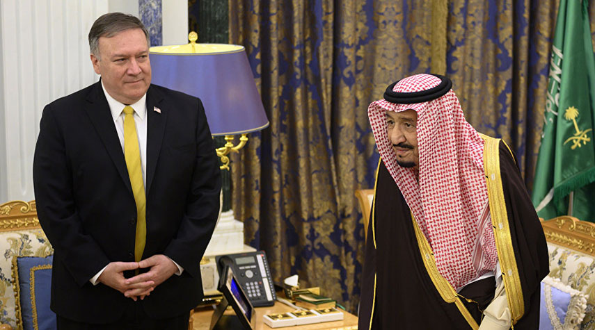 الملك السعودي وبومبيو يبحثان العلاقات المتميزة بين البلدين 