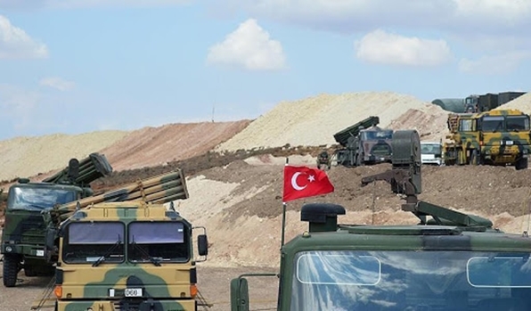 غارة تركية على منطقة الزربة بريف حلب تستهدف مواقع للجيش السوري
