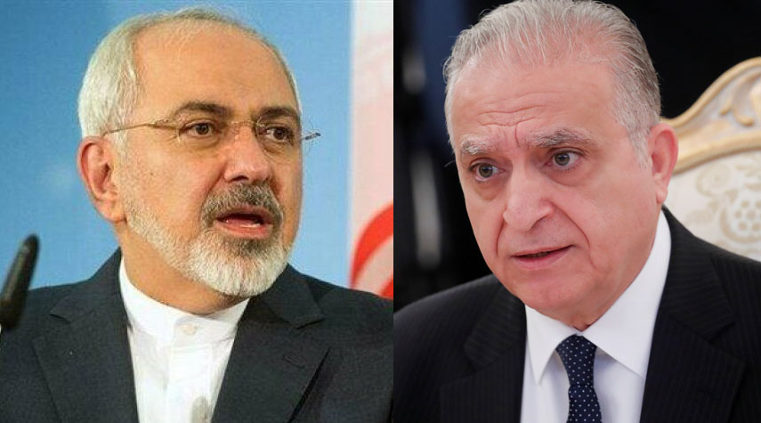 وزيرا خارجية ايران والعراق يؤكدان ضرورة التعاون لمكافحة كورونا