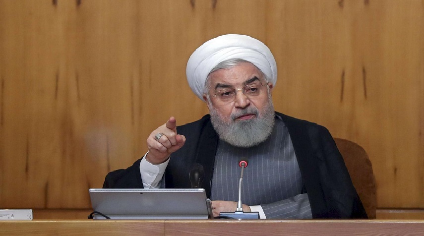 الرئيس الايراني: لا نهتم للشائعات ولا نضخم من خطر كورونا