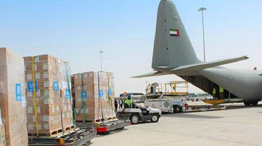 شحنة مساعدات اماراتية تصل على متن طائرتين الى ايران